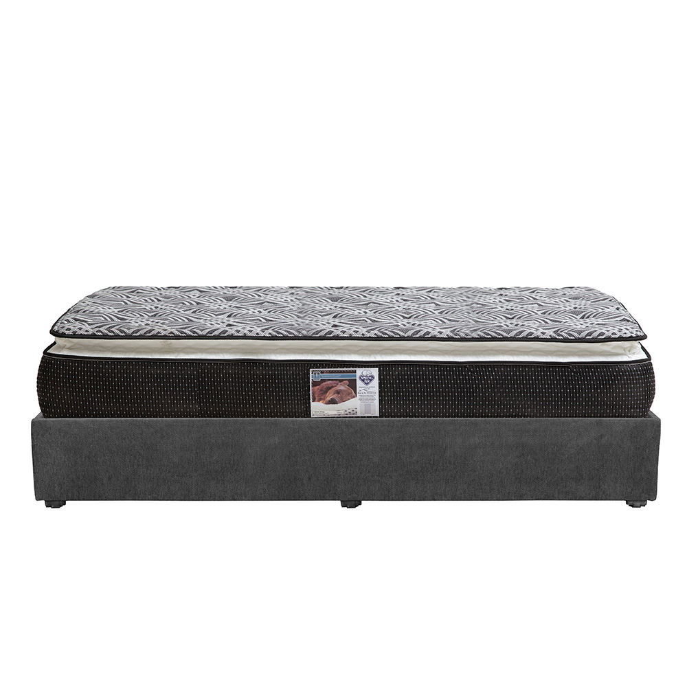 Foto 3 pulgar | Colchón Srpring Air Omega King Size + Base Cama Gris Carbon + Protector Cloud + Sábanas Softy + Edredón Homy