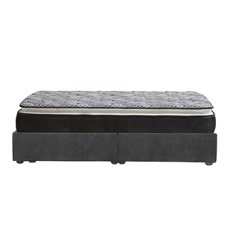 Foto 3 | Colchón Srpring Air Omega King Size + Base Cama Gris Carbon + Protector Cloud + Sábanas Softy + Edredón Homy