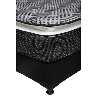 Foto 4 | Colchón Spring Air Omega Queen Size + Box Dicasa Color Negro + Sábanas Trinity