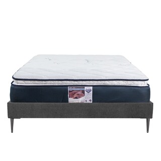 Foto 2 | Colchón Srpring Air Monaco Matrimonial + Base Cama Slim Gris Carbon + Protector Cloud + Sábanas Softy + Edredón Homy
