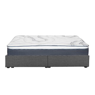 Foto 3 | Colchón Srpring Air Dover King Size + Base Cama Gris Oscuro + Protector Cloud + Sábanas Softy + Edredón Homy