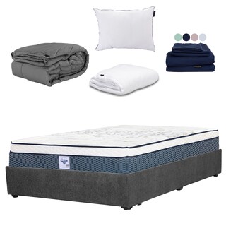 Foto 1 | Colchón Dicasa Cantabria Queen Size + Base Cama Gris Carbon + Protector Cloud + Sábanas Softy + Edredón Homy