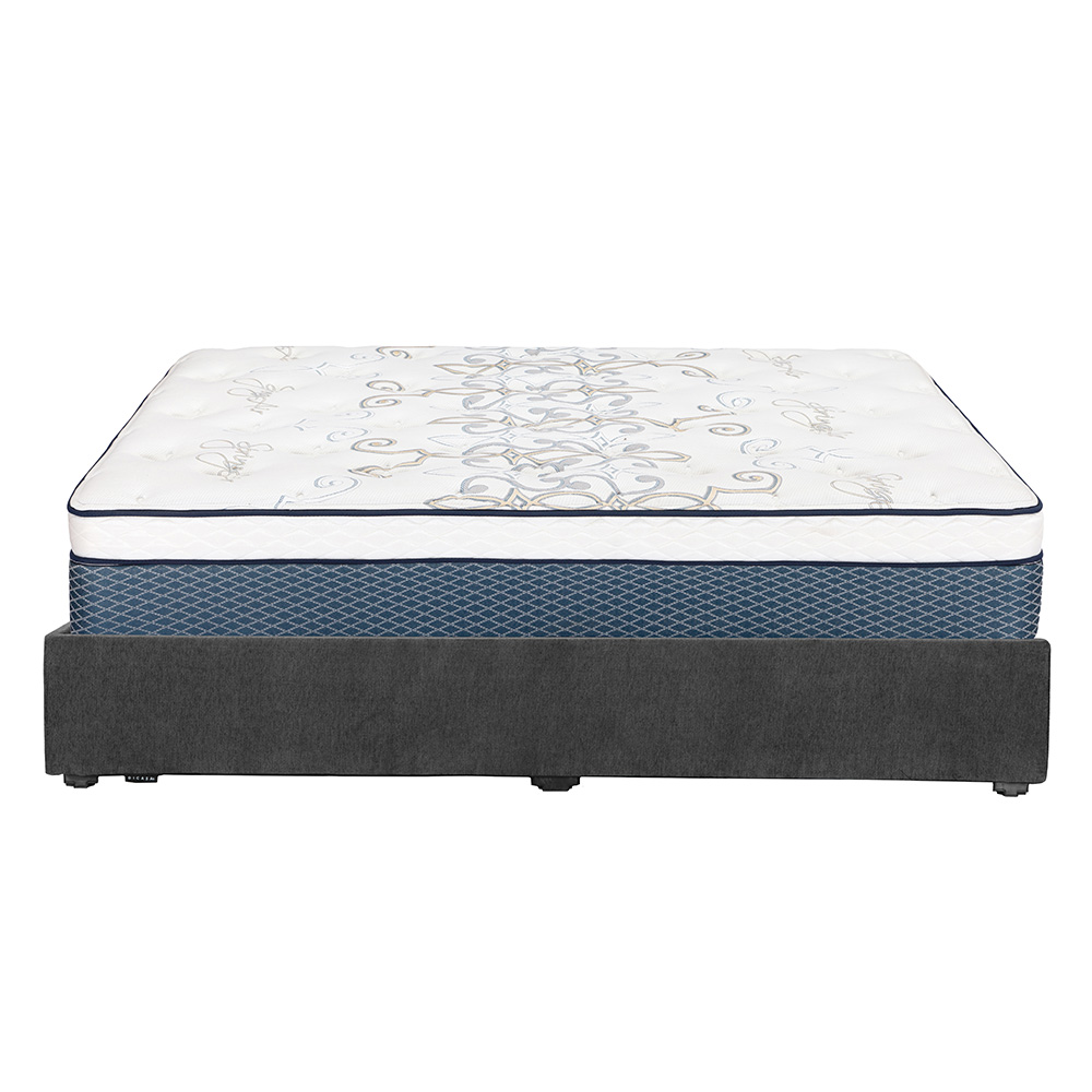 Foto 4 pulgar | Colchón Dicasa Cantabria Queen Size + Base Cama Gris Carbon + Protector Cloud + Sábanas Softy + Edredón Homy