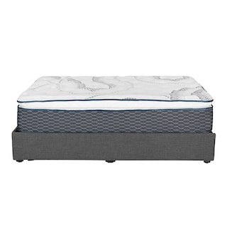 Foto 3 | Colchón Srpring Air Dover Queen Size + Base Cama Gris Oscuro + Protector Cloud + Sábanas Softy + Edredón Homy