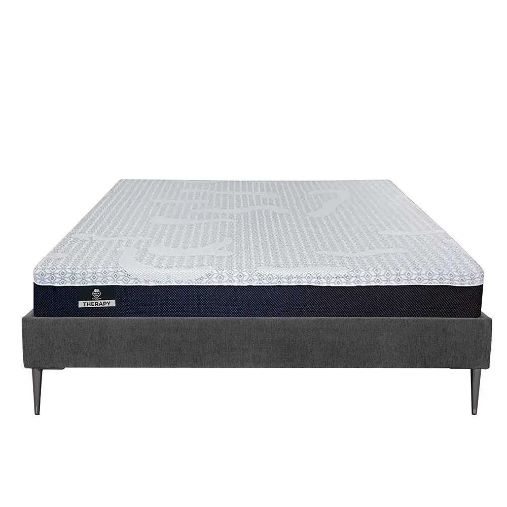 Foto 3 pulgar | Colchón De Caja Srpring Air Therapy King Size + Base Cama Slim Gris Carbon + Protector Cloud + Sábanas Softy + Edr