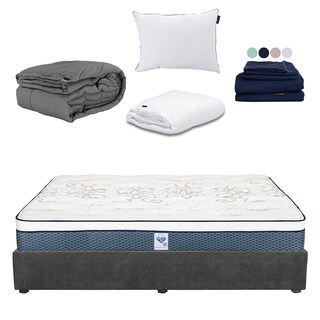 Foto 1 | Colchón Dicasa Cantabria King Size + Base Cama Gris Carbon + Protector Cloud + Sábanas Softy + Edredón Homy