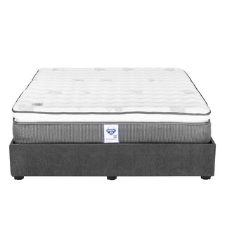 Foto 2 | Colchón Srpring Air Phantom King Size + Base Cama Gris Carbon + Protector Cloud + Sábanas Softy + Edredón Homy