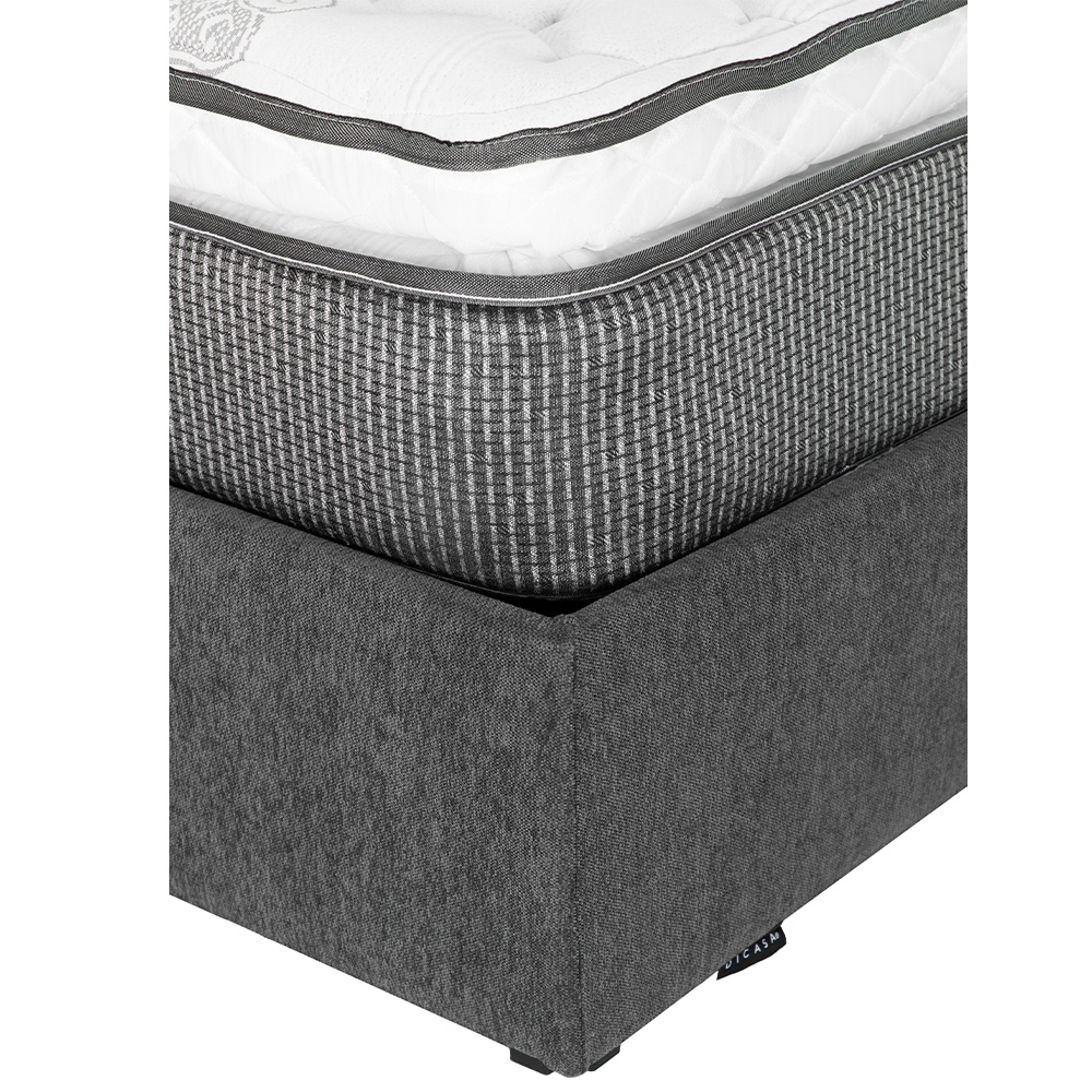Foto 4 pulgar | Colchón Srpring Air Phantom King Size + Base Cama Gris Carbon + Protector Cloud + Sábanas Softy + Edredón Homy