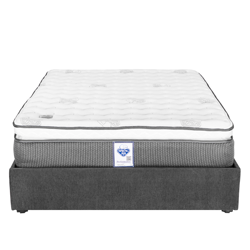 Foto 2 | Colchón Srpring Air Phantom Queen Size + Base Cama Gris Carbon + Protector Cloud + Sábanas Softy + Edredón Homy