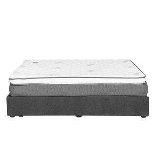 Foto 3 | Colchón Srpring Air Phantom Queen Size + Base Cama Gris Carbon + Protector Cloud + Sábanas Softy + Edredón Homy