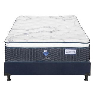 Foto 2 | Colchón Spring Air Dover Matrimonial + Box Dicasa Color Azul + Almohada Trinity + Protector Trinity + Sábanas Trinity