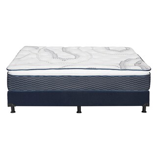 Foto 5 | Colchón Spring Air Dover King Size + Box Dicasa Color Azul + 2 Almohadas Trinity