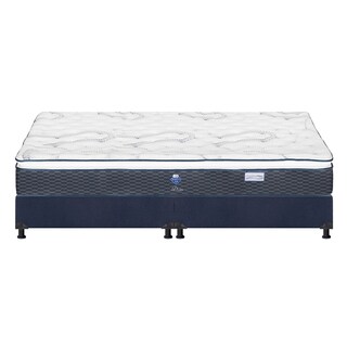 Foto 2 | Colchón Spring Air Dover King Size + Box Dicasa Color Azul + 2 Almohadas Trinity + Protector Trinity