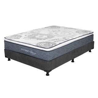 Foto 3 | Colchón Restonic Ghana + Box Dicasa Color Gris King Size + 2 Almohadas Osos + Protector Ultra + Sábanas Basic