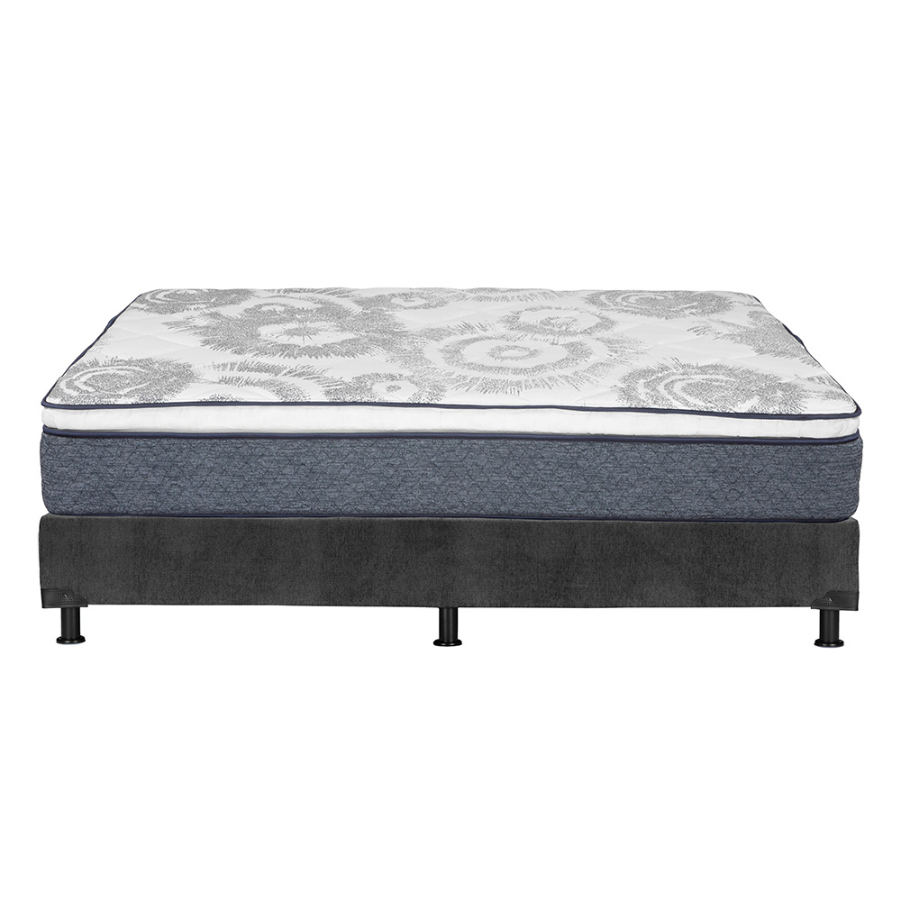 Foto 5 | Colchón Restonic Ghana + Box Dicasa Color Gris Individual + 2 Almohadas Osos