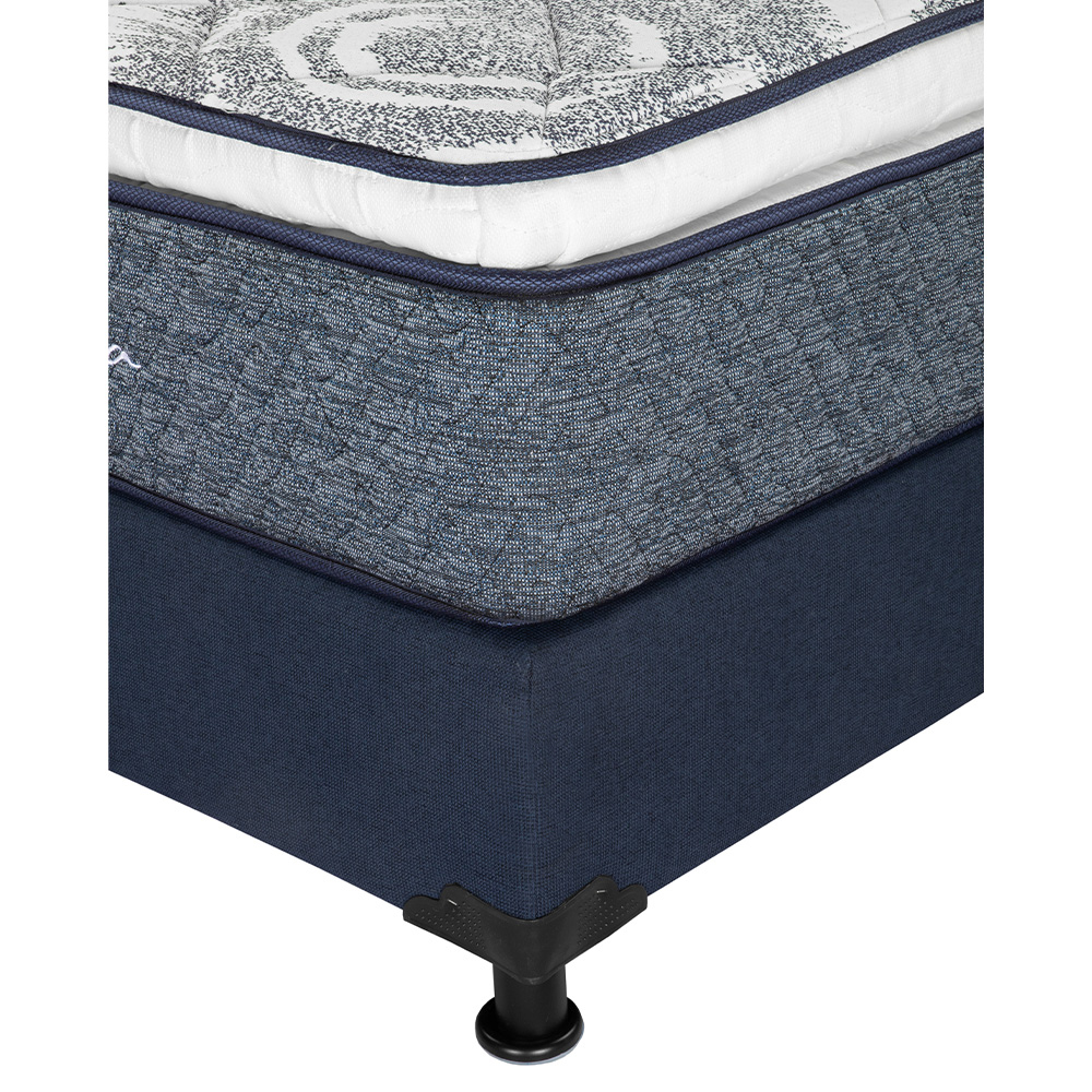 Foto 4 | Colchón Restonic Ghana + Box Dicasa Color Azul Matrimonial + Almohada Trinity + Sábanas Trinity + Protector Trinity