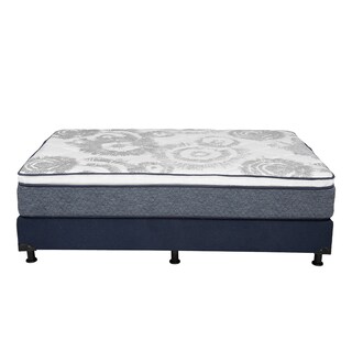 Foto 5 | Colchón Restonic Ghana + Box Dicasa Color Azul Queen Size + 2 Almohadas Trinity + Protector Trinity