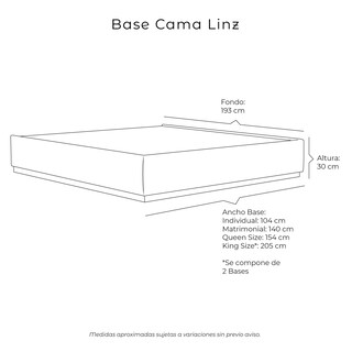 Foto 6 | Base Cama Dicasa Linnz King Size Color Gris Oscuro