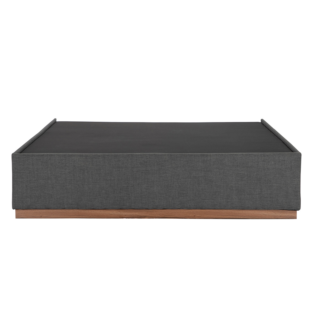 Base Cama Dicasa Linnz Matrimonial Color Gris Oscuro