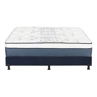 Foto 5 | Colchón Spring Air Cantabria + Box Dicasa Color Azul Matrimonial + 2 Almohadas Trinity + Protector Trinity