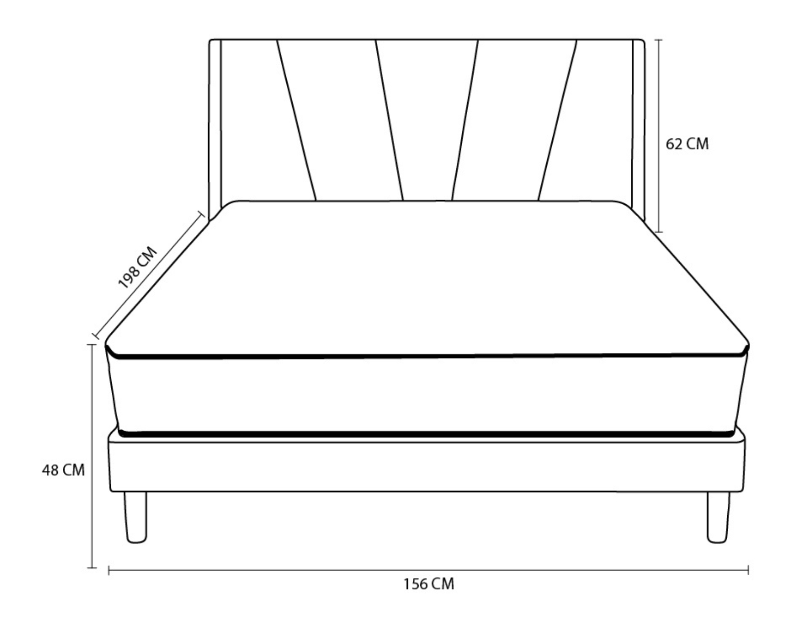 Foto 9 pulgar | Colchón Queen size + Cama Beige | Set Cloud Eco Cambridge | Cama Completa
