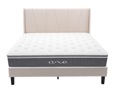 Foto 1 | Colchón Matrimonial + Cama Beige | Set Cloud Pro Cambridge | Cama Completa