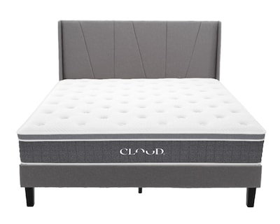 Foto 1 | Colchón Individual + Cama Gris| Set Cloud Pro Cambridge | Cama Completa