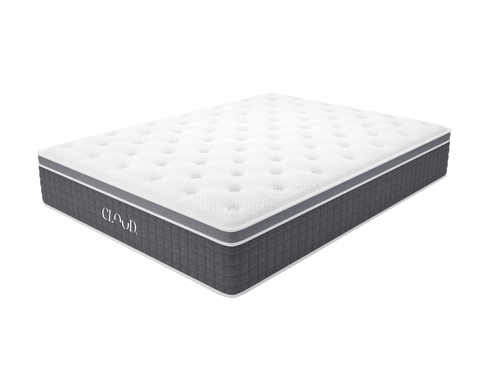 Foto 6 pulgar | Colchón Individual + Cama Gris| Set Cloud Pro Cambridge | Cama Completa