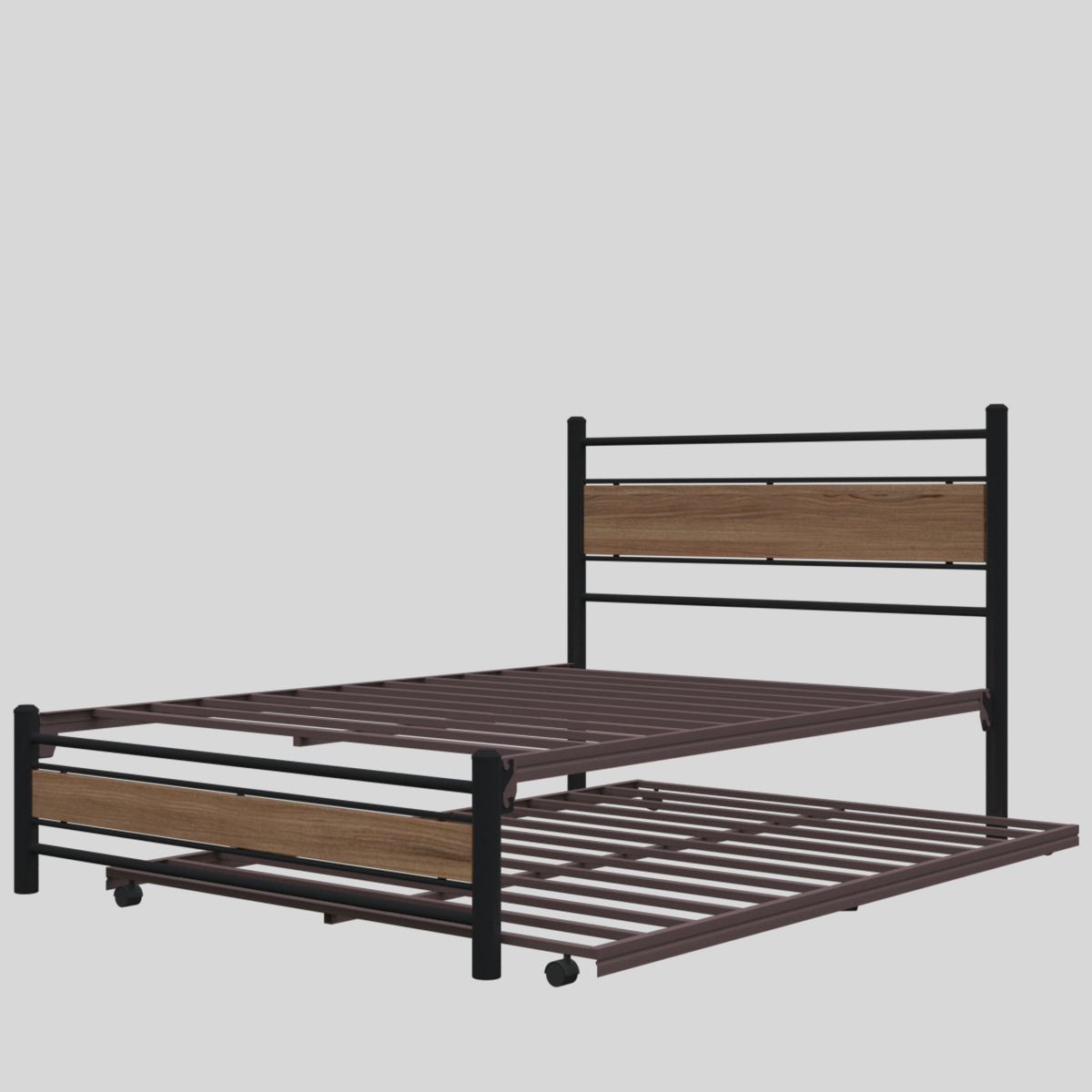 Base Individual Metalica Minimalista + Cama Corrediza