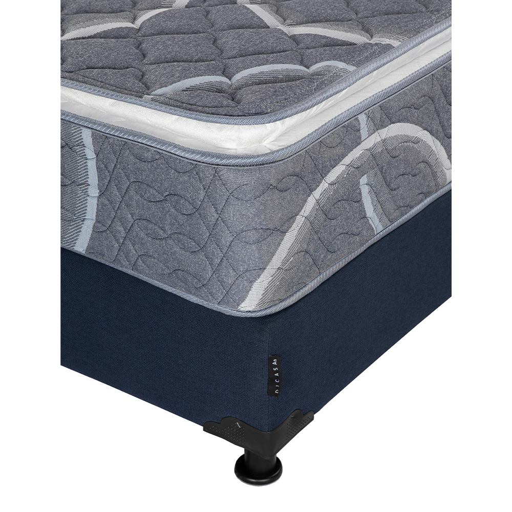 Foto 4 pulgar | Colchón Restonic Bongo King Size + Box Dicasa  Azul + Almohada Oso 2 + Sábanas Basic
