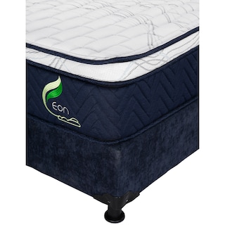 Foto 4 | Colchón Restonic Eon + Box Dicasa Color Azul Matrimonial + 2 Almohadas Osos + Protector Ultra