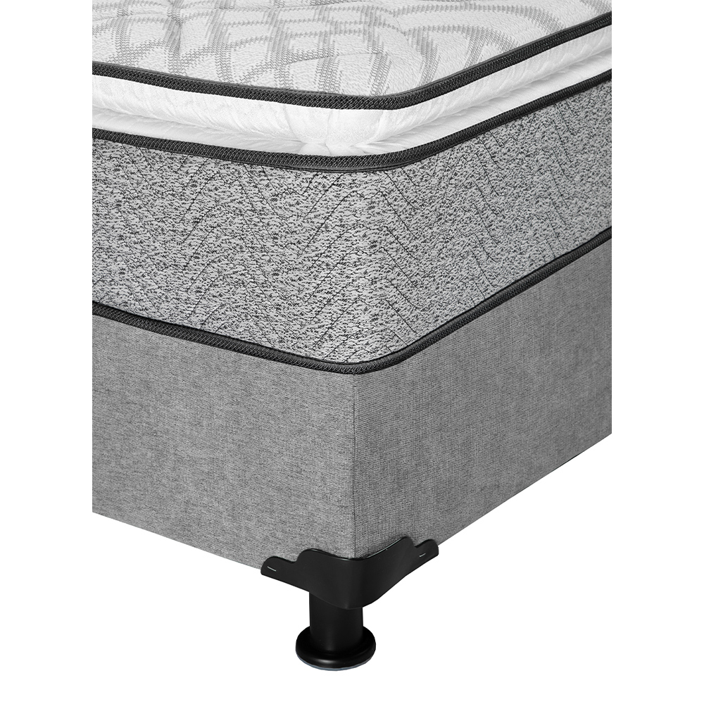 Foto 4 | Colchón Restonic Vail + Box Dicasa Gris King Size + 2 Almohadas Trinity Sábanas Trinity