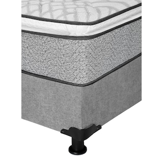 Foto 4 | Colchón Restonic Vail + Box Dicasa Gris King Size + 2 Almohadas Trinity Sábanas Trinity