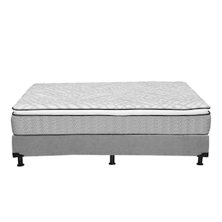 Foto 5 | Colchón Restonic Vail + Box Dicasa Gris King Size + 2 Almohadas Trinity Sábanas Trinity