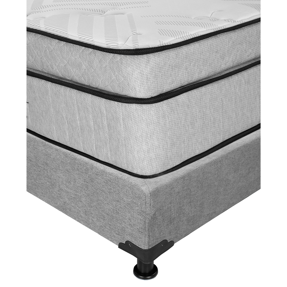 Foto 4 | Colchón Restonic Lipa + Box Dicasa Color Gris King Size + 2 Almohadas Trinity