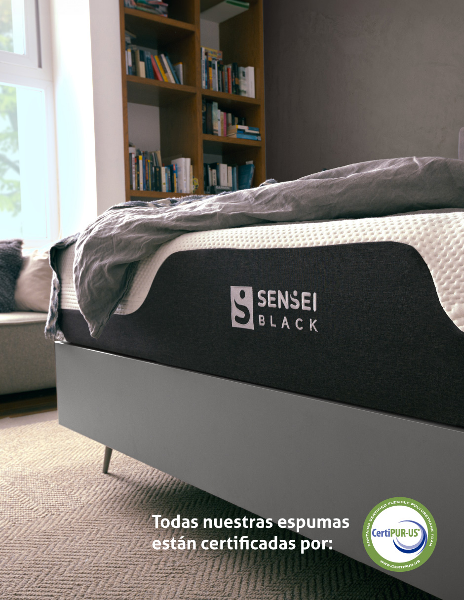 Foto 5 pulgar | Colchón en Caja Matrimonial Sensei de Memory Foam Black