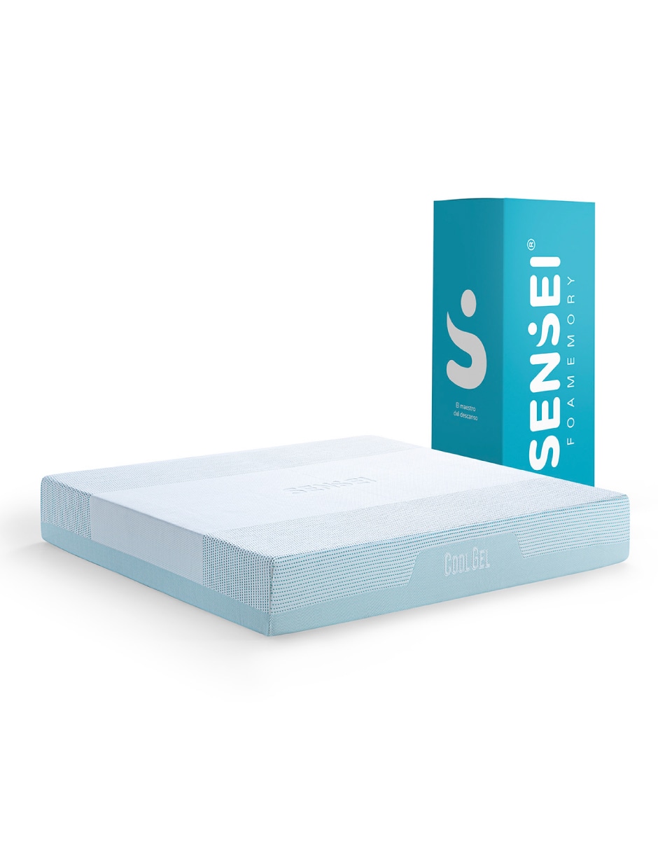 Colchón en Caja King Size Sensei de Memory Foam Cool Gel $18,490