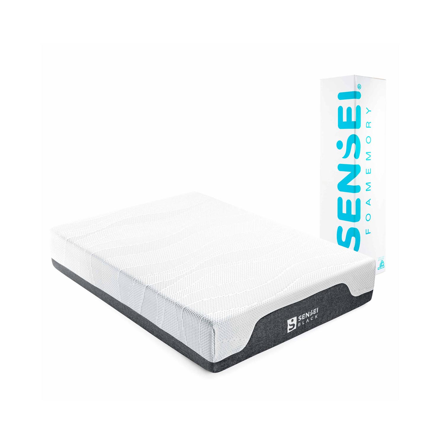 Foto 3 | Colchón en Caja Queen Size Sensei de Memory Foam Black