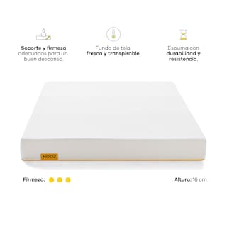 Foto 4 | Colchón Individual Nooz Essential 16 cm en Caja de Espuma Hecho en México con Garantía