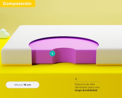 Foto 3 | Colchón Queen Size Nooz Essential 16cm en Caja de Espuma Hecho en México con Garantía