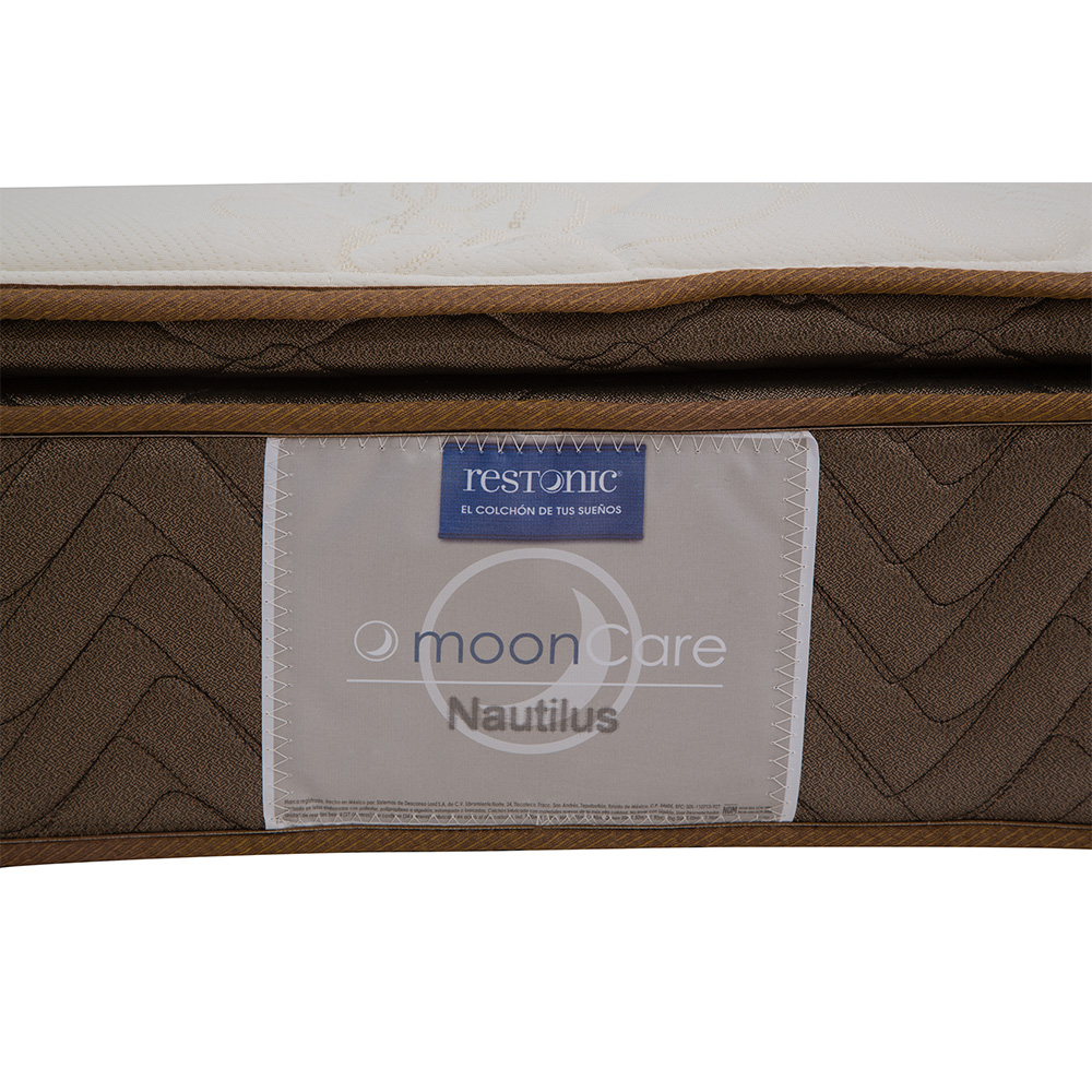 Foto 4 | Colchón Restonic Nautilus Individual + Almohada One + Sábanas Softy + Protector de Colchón + Edredón