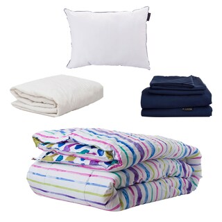 Foto 3 | Colchón Spring Air Marte color Gris Individual más Almohada One más Sábanas Softy más Protector de Colchón y Edredón