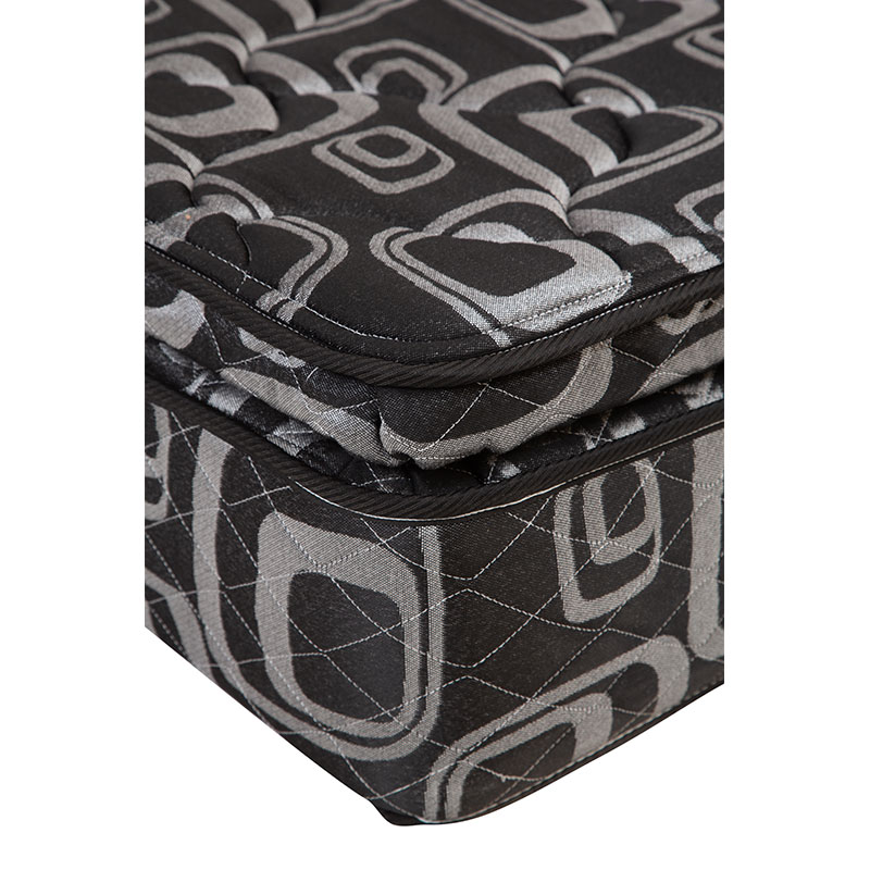 Foto 4 pulgar | Colchón Spring Air Morgan Matrimonial Color Negro + Almohada One + Sábanas Softy + Protector De Colchón + Edredón