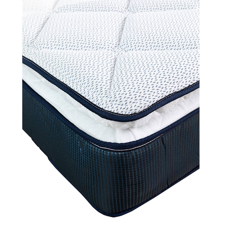 Foto 4 | Colchón Spring Air Monaco Color Azul Marino Matrimonial Más Almohada One Más Sábanas Softy Más Protector De Colchón