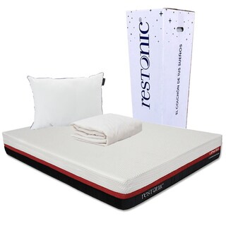 Foto 1 | Colchón en Caja Restonic Roll Queen Size + Almohada One + Protector de Colchón Spring Air