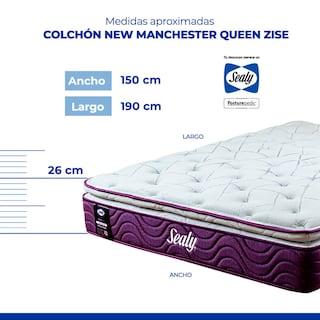 Foto 5 | Colchón Queen Size Sealy New Manchester