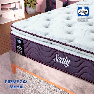 Foto 4 | Colchón King Size Sealy New Manchester color Blanco