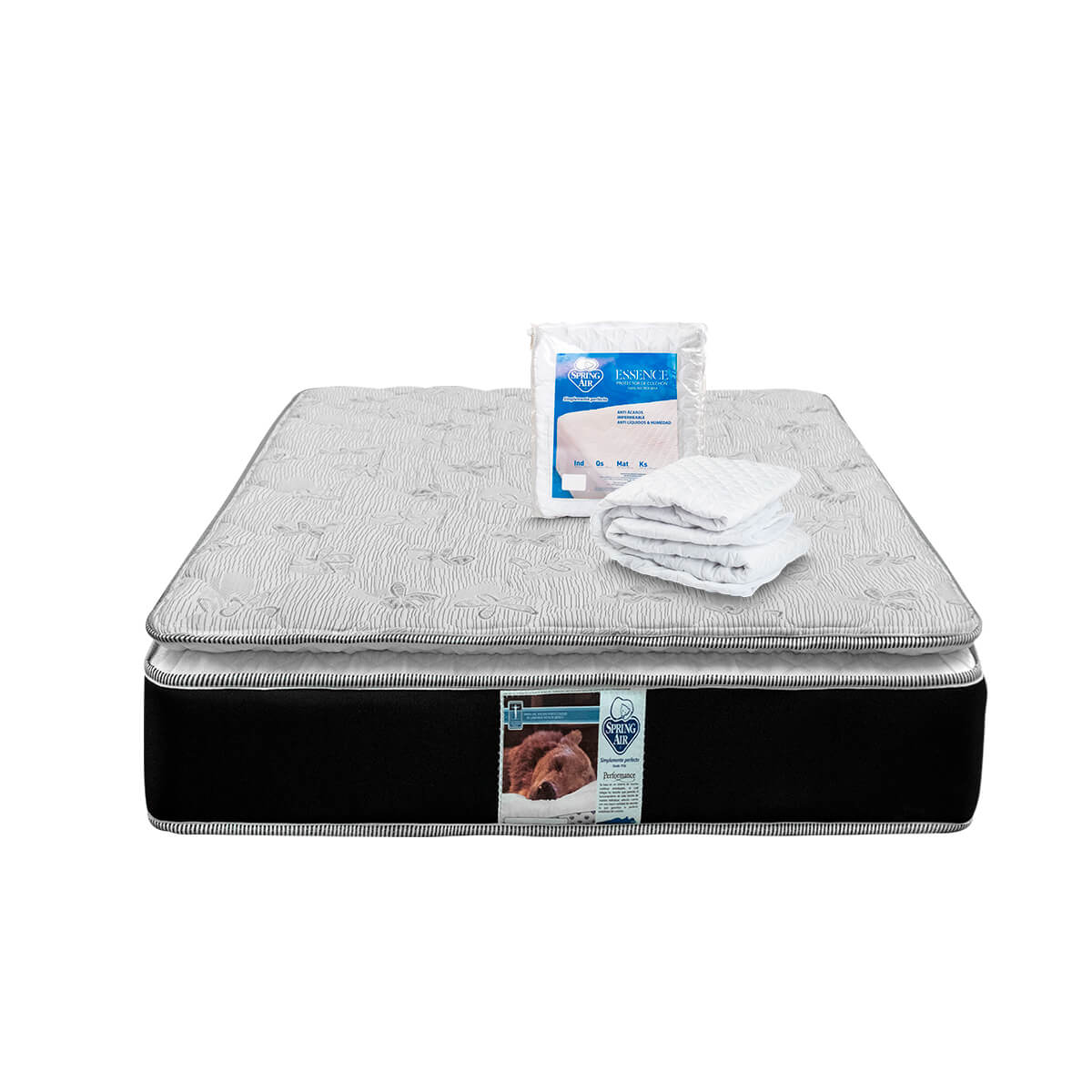 Colchón King Size Spring Air Kunis con Protector