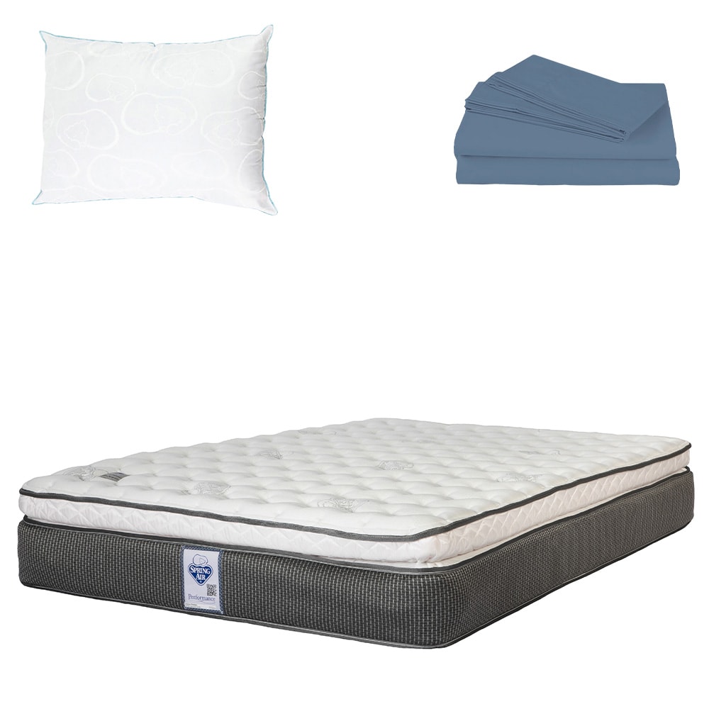 Colchon Spring Air Phantom color Blanco Matrimonial más Almohada Osos y Sábanas Soft Sensation $5,949