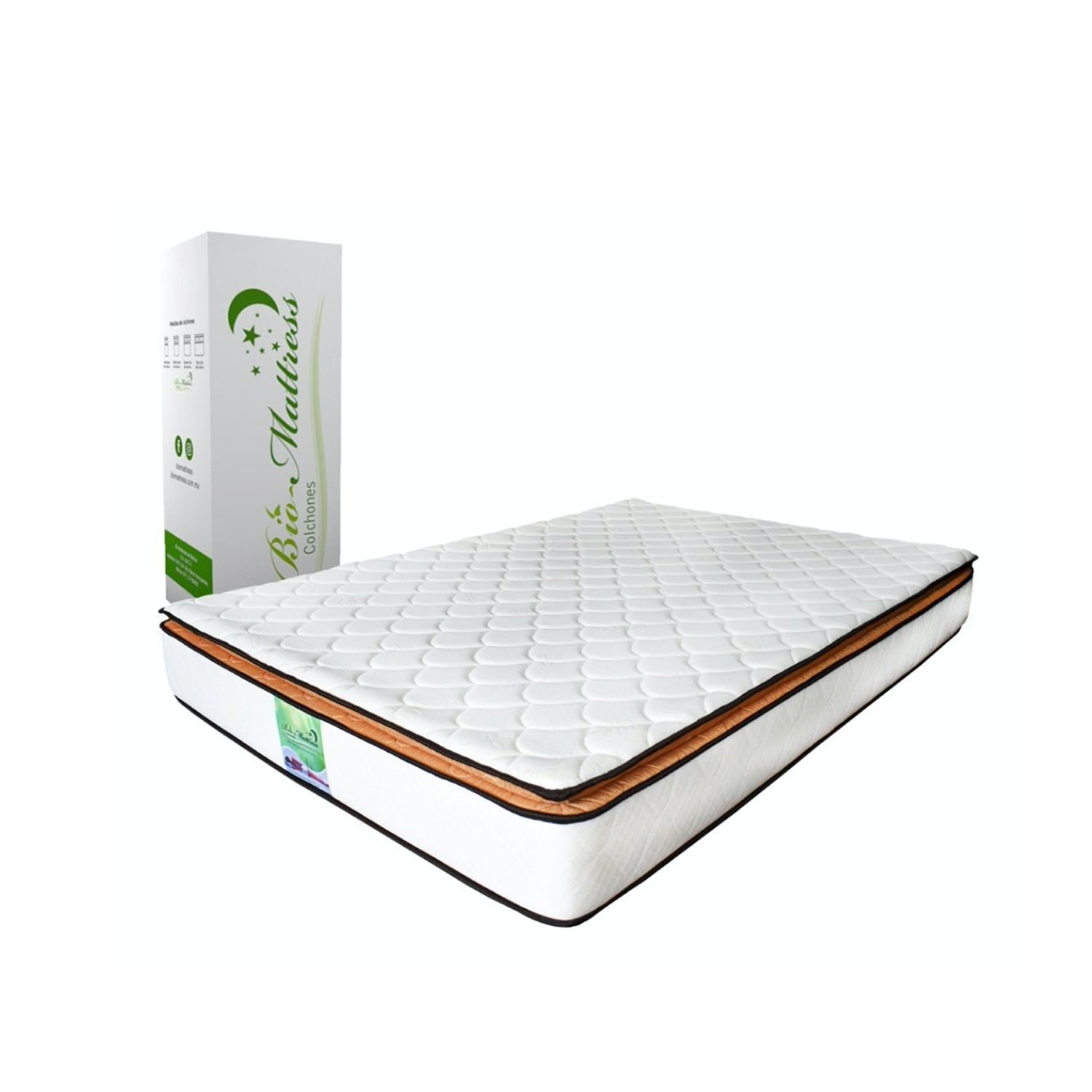 Foto 2 pulgar | Colchón Queen Size Bio Mattress en Caja Memory Foam  Bio Cotton